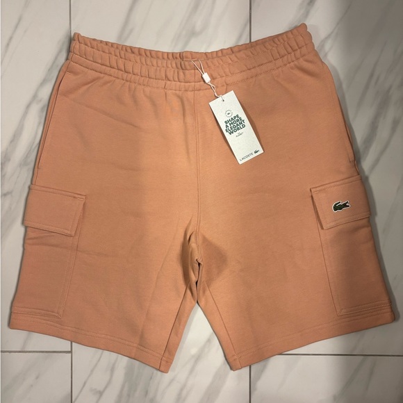 Men’s Lacoste Solid Cotton Fleece Shorts - Picture 1 of 2